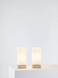 John Lewis Mitch touch lamps set of two silver - British product