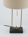 John Lewis Frame table lamp in black and brass finish, UK version