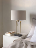 John Lewis Frame table lamp in black and brass finish, UK version