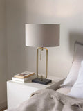 John Lewis Frame table lamp in black and brass finish, UK version