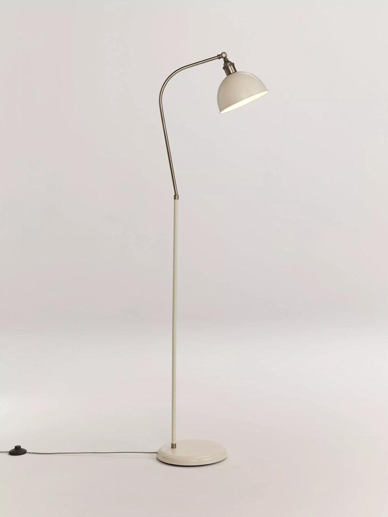 John Lewis Baldwin floor lamp antique brass finish (British brand)