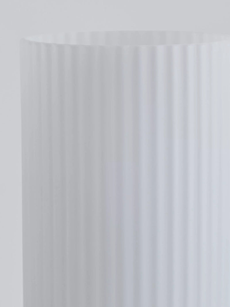 John Lewis Ridge opal glass touch lamps white set of two, imported from the UK