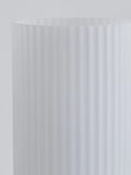 John Lewis Ridge opal glass touch lamps white set of two, imported from the UK