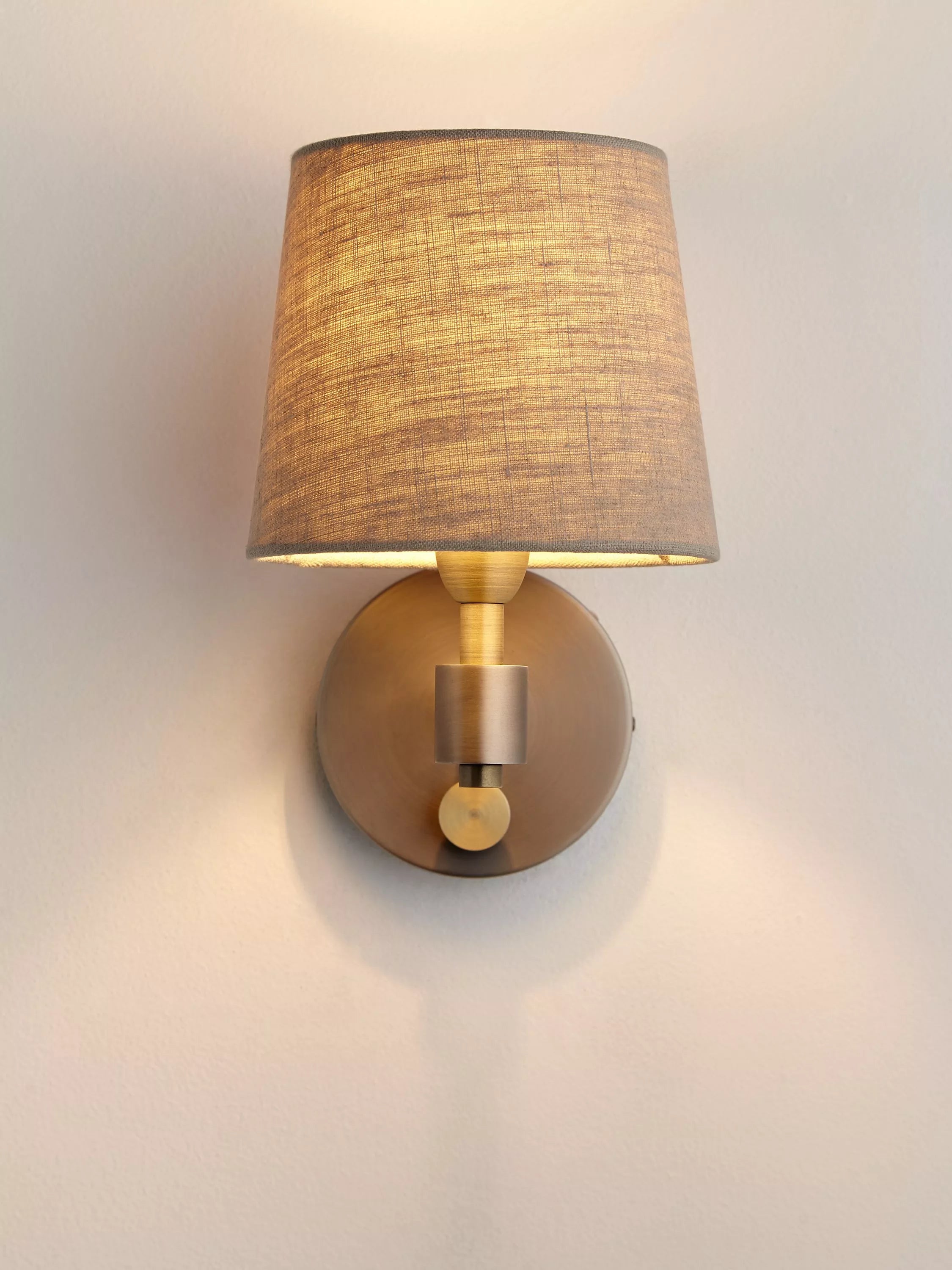 John Lewis Ansel wall light brass pewter 23cm, UK version
