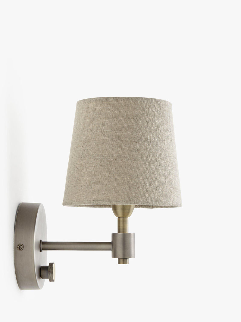 John Lewis Ansel wall light brass pewter 23cm, UK version
