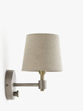 John Lewis Ansel wall light brass pewter 23cm, UK version
