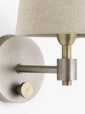 John Lewis Ansel wall light brass pewter 23cm, UK version