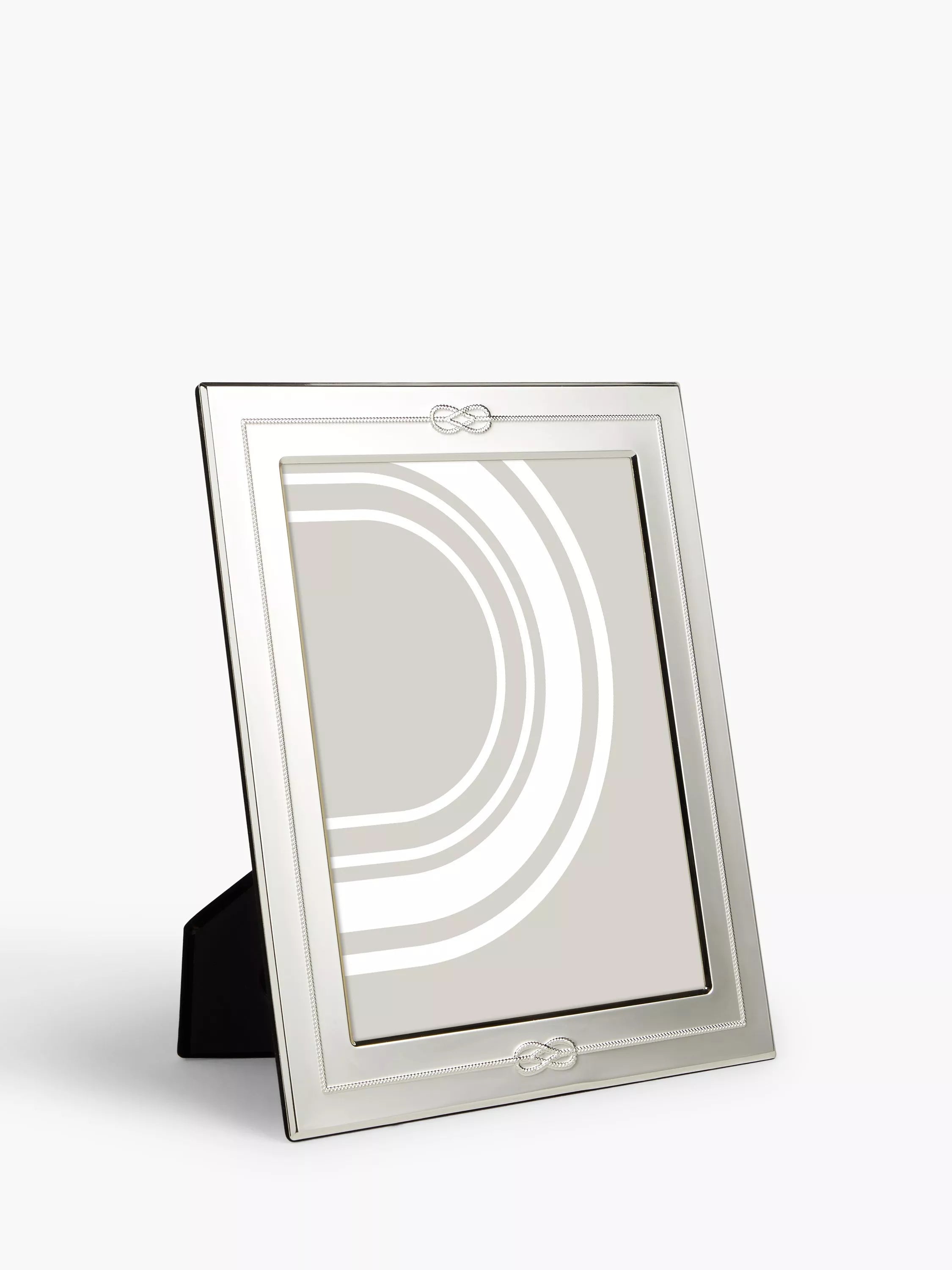 John Lewis Victoria Love Knot Photo Frame, Silver Plated - Silver 5 x 7" (13 x 18cm)