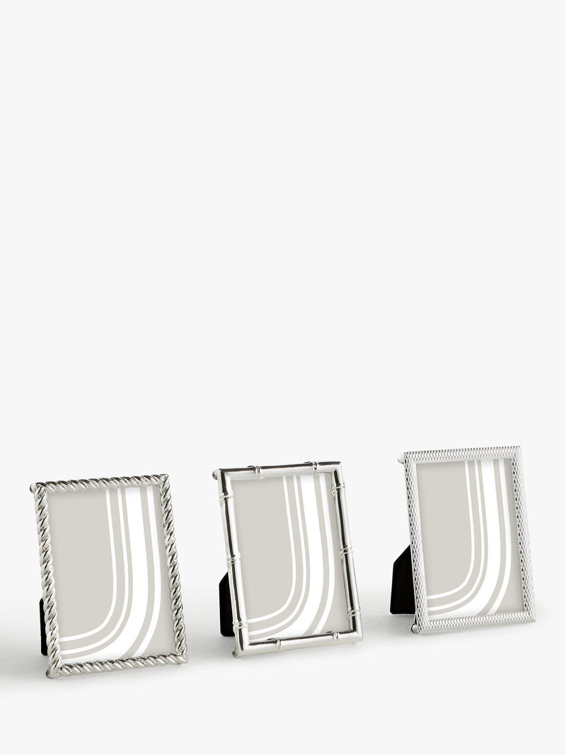 John Lewis mini photo frames silver set of 3, 2.5 x 3.5 inch, UK version