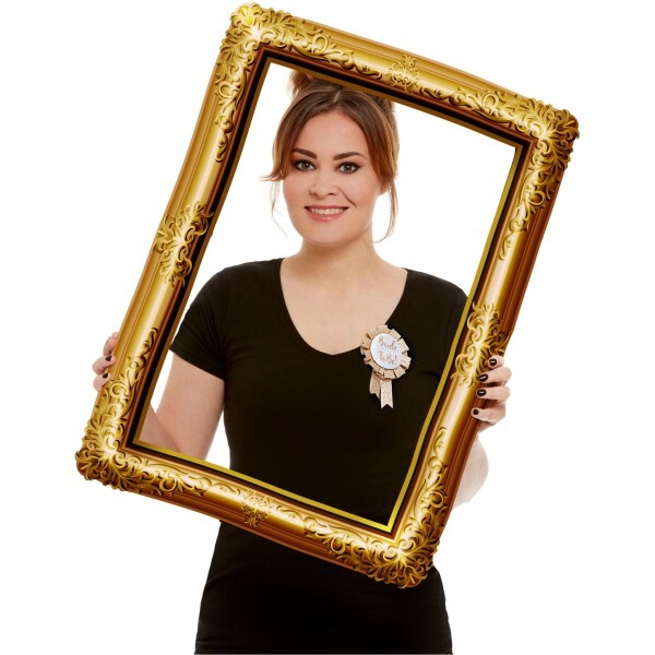 Smiffys inflatable picture frame gold 70cm - British product