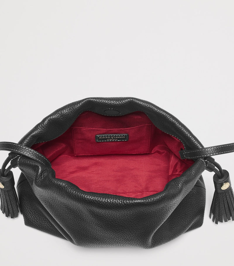 Aspinal of London Soho large leather cross-body pouch, imported from the UK