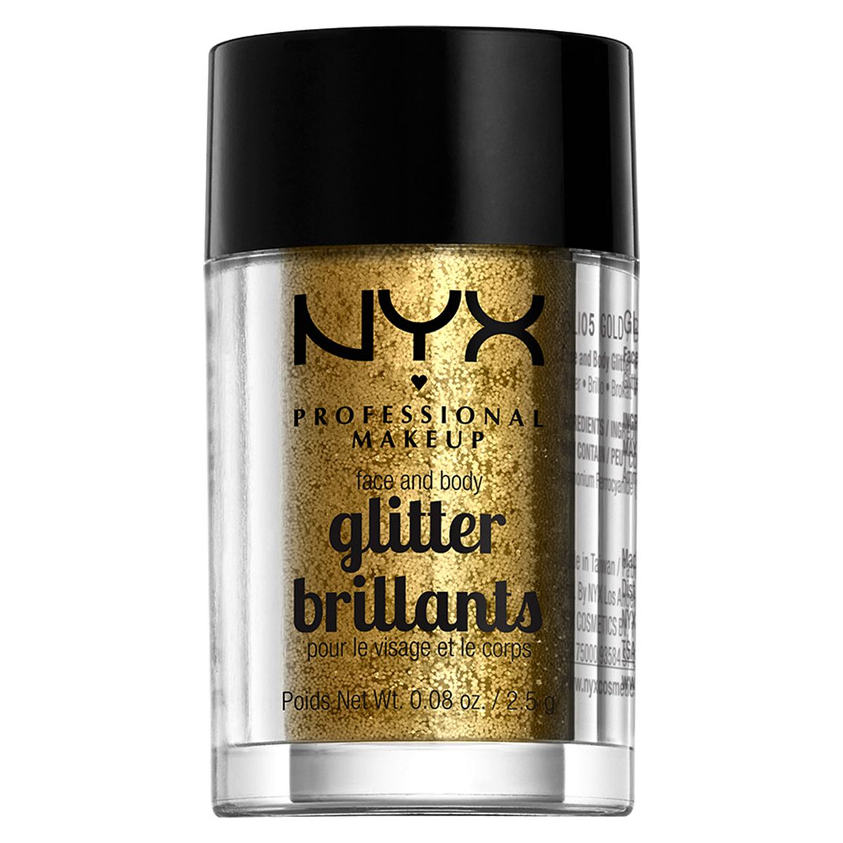 NYX Professional Makeup Face and Body Glitter Make Up & Beauty Accessories Boots   