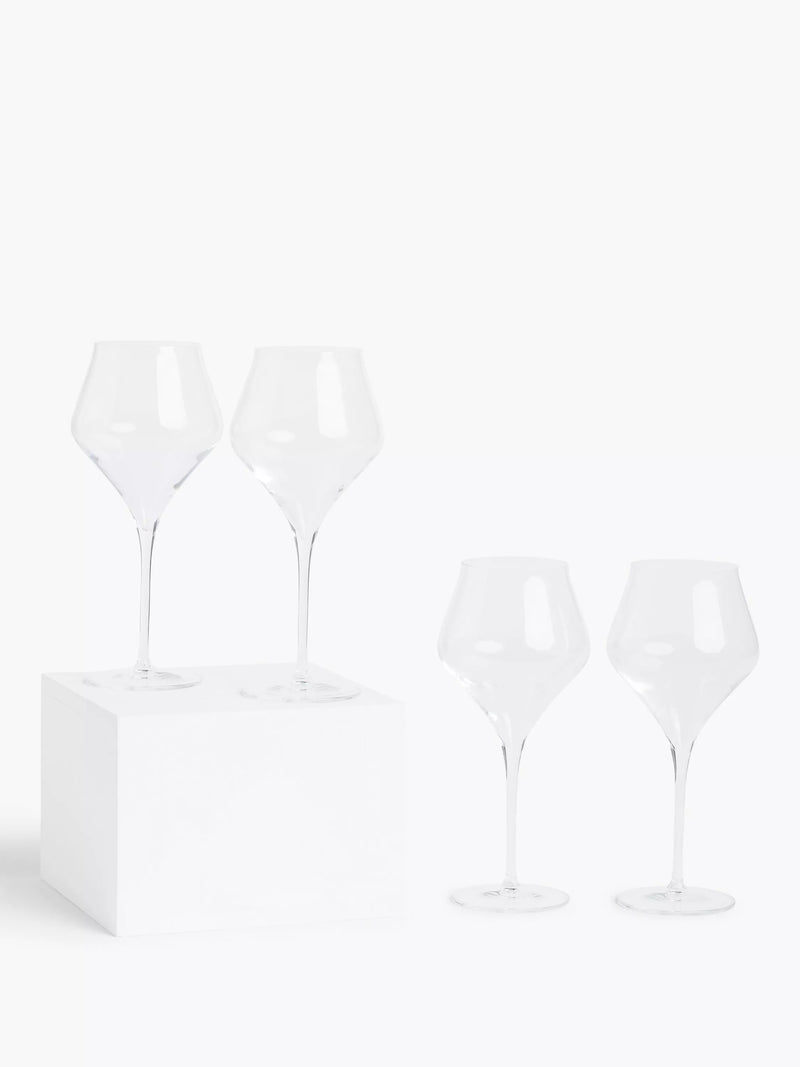 John Lewis Connoisseur red wine glasses set of 4 650ml - British product