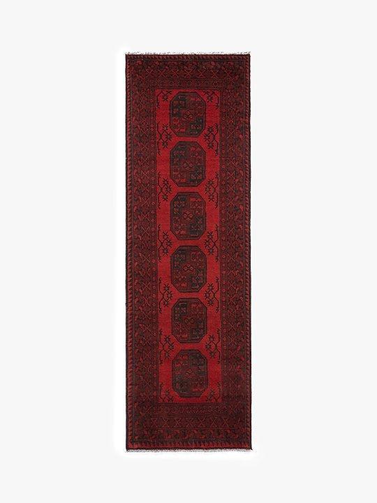 Gooch Luxury Hand Knotted Afghan Elephant Rug, Red