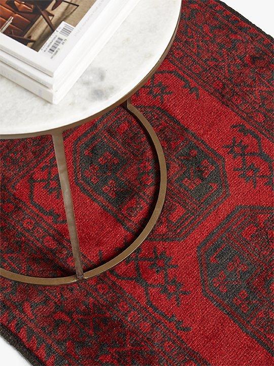 Gooch Luxury Hand Knotted Afghan Elephant Rug, Red
