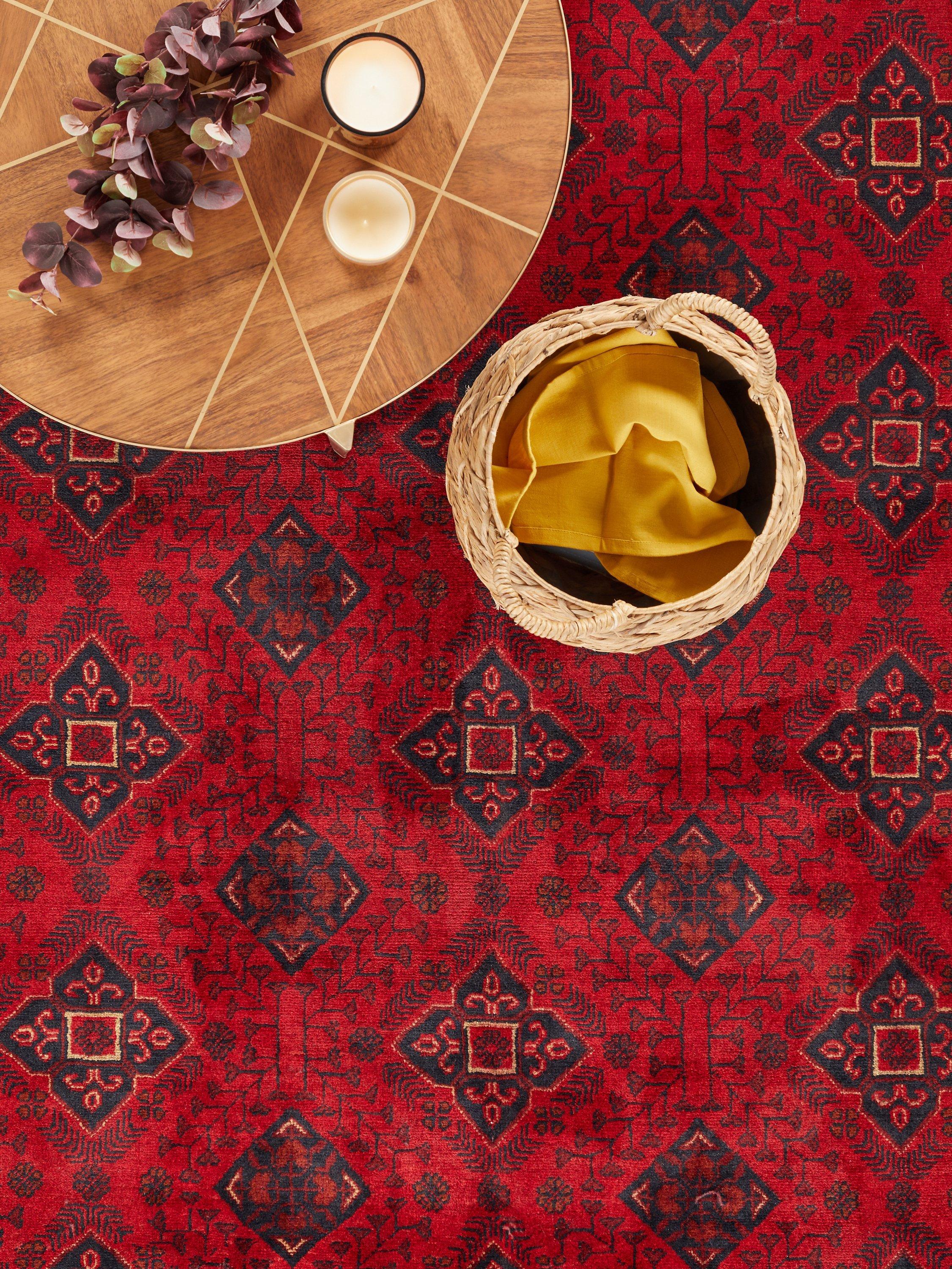 Gooch Luxury red hand knotted rug 145x95cm, UK version