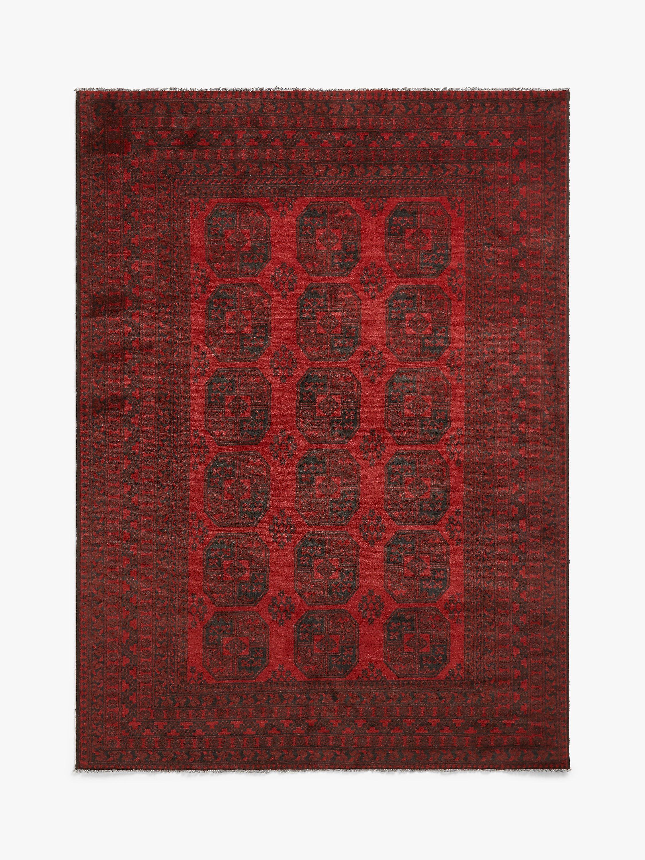 Gooch Luxury Hand Knotted Afghan Elephant Rug, Red