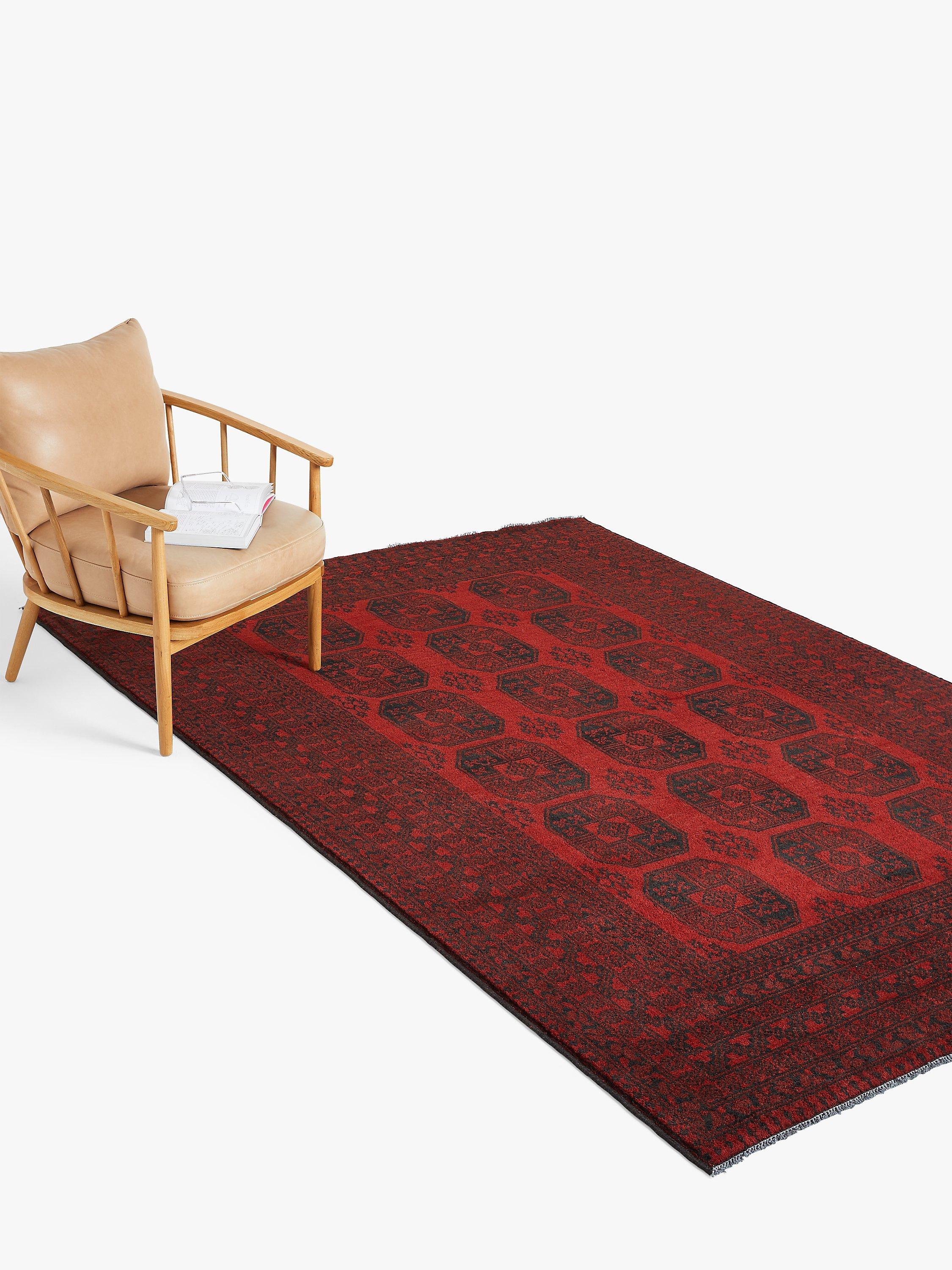Gooch Luxury Hand Knotted Afghan Elephant Rug, Red