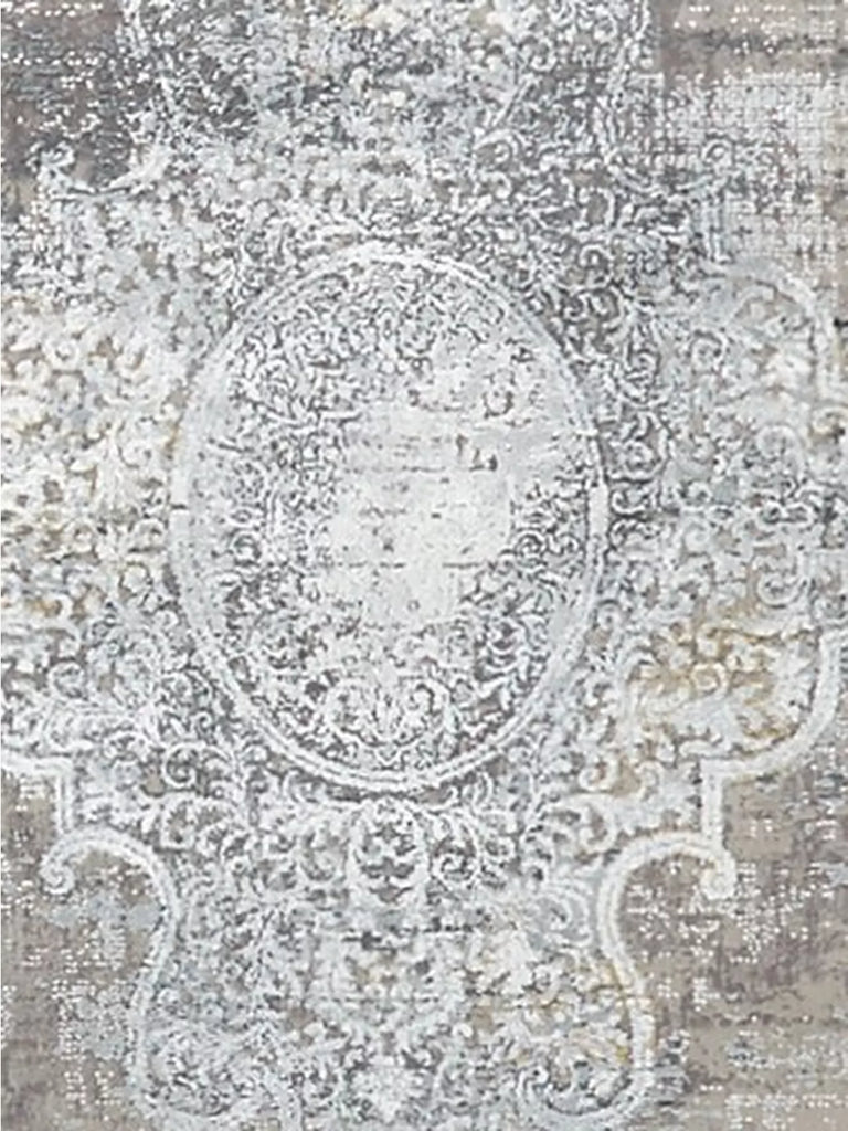 Gooch Luxury Distressed Medallion Rug