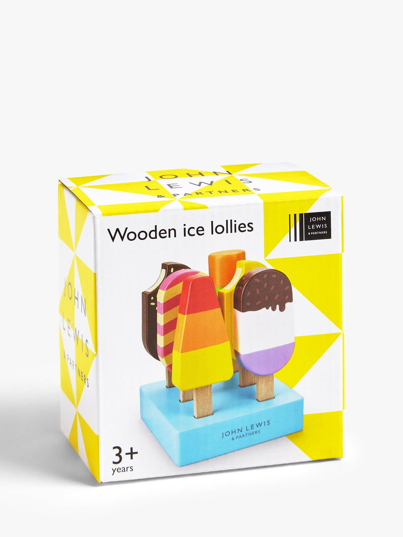 John Lewis wooden ice lollies pretend play set, UK version
