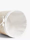 John Lewis circular bamboo laundry basket with lid - British product