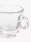 John Lewis clear glass espresso cup and saucer set, 70ml, 2-piece, UK version