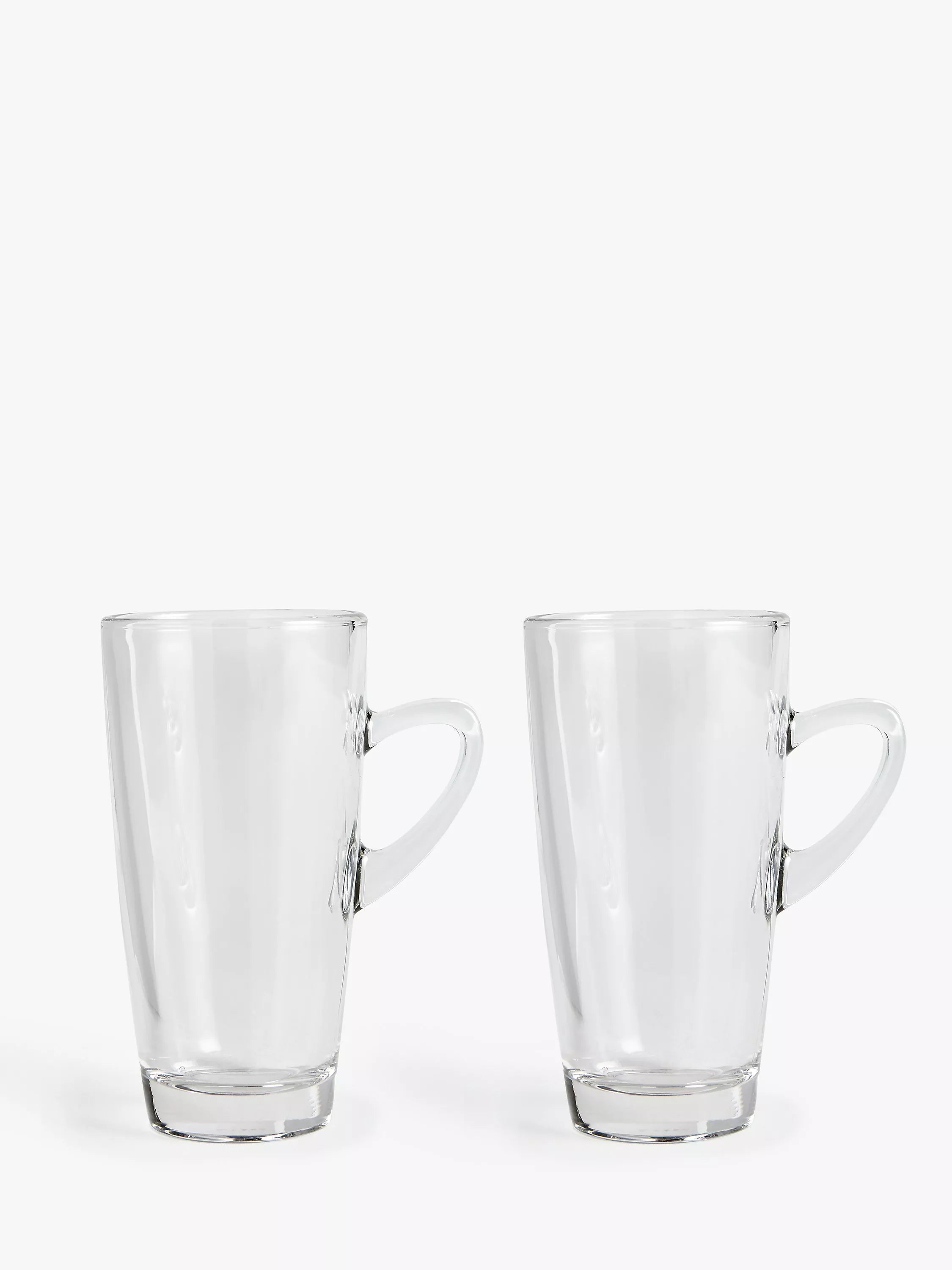 John Lewis clear latte glasses set of 2 320ml, UK version