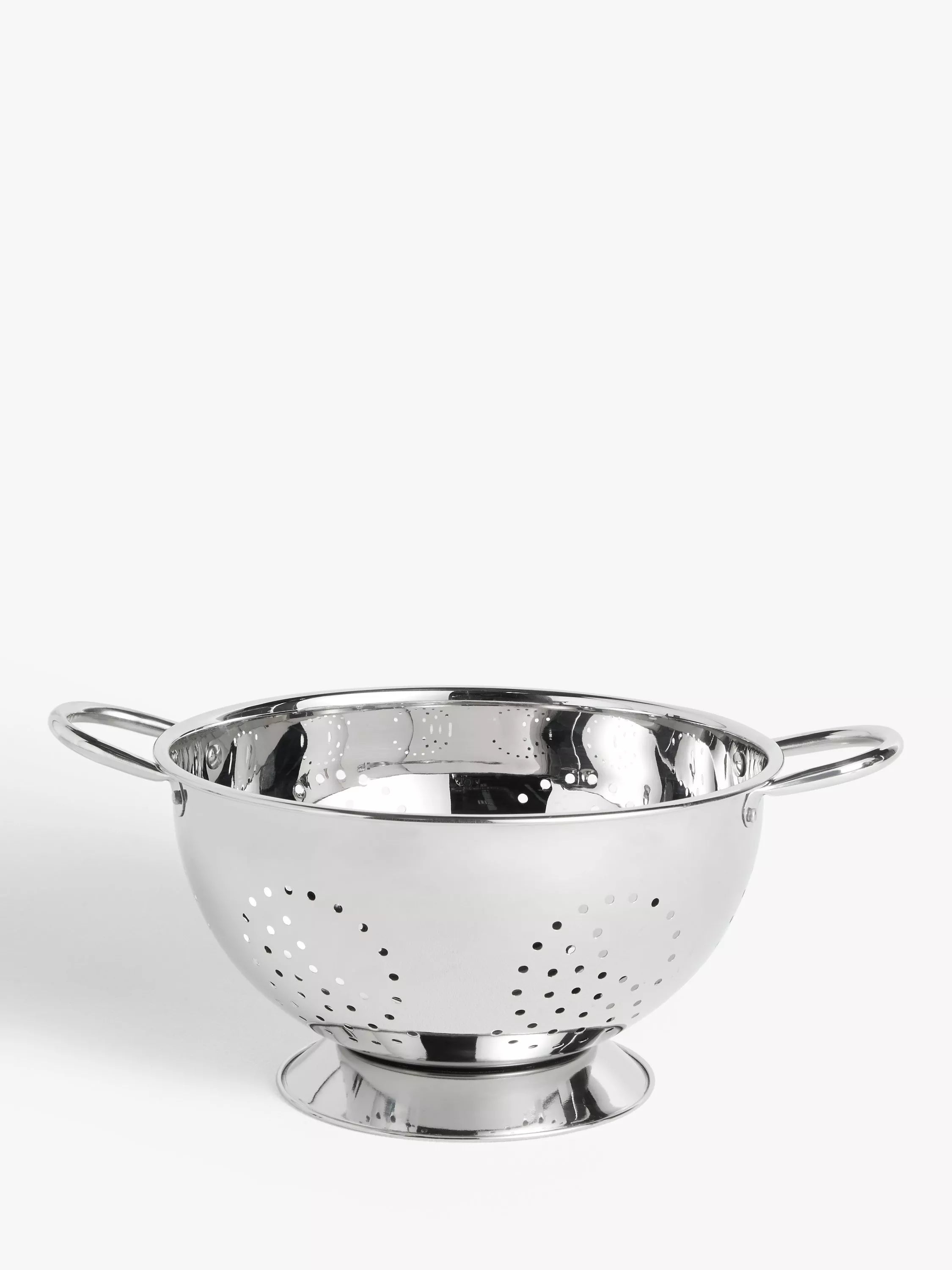 John Lewis stainless steel footed colander 27cm (British brand)