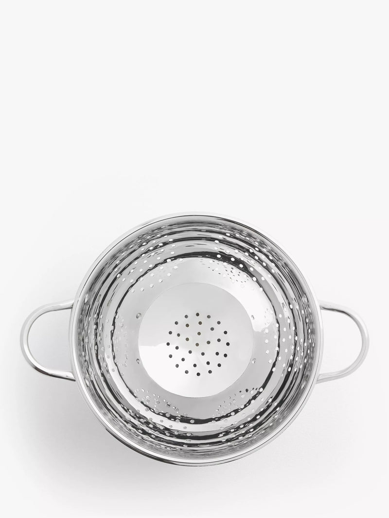 John Lewis stainless steel footed colander 27cm (British brand)