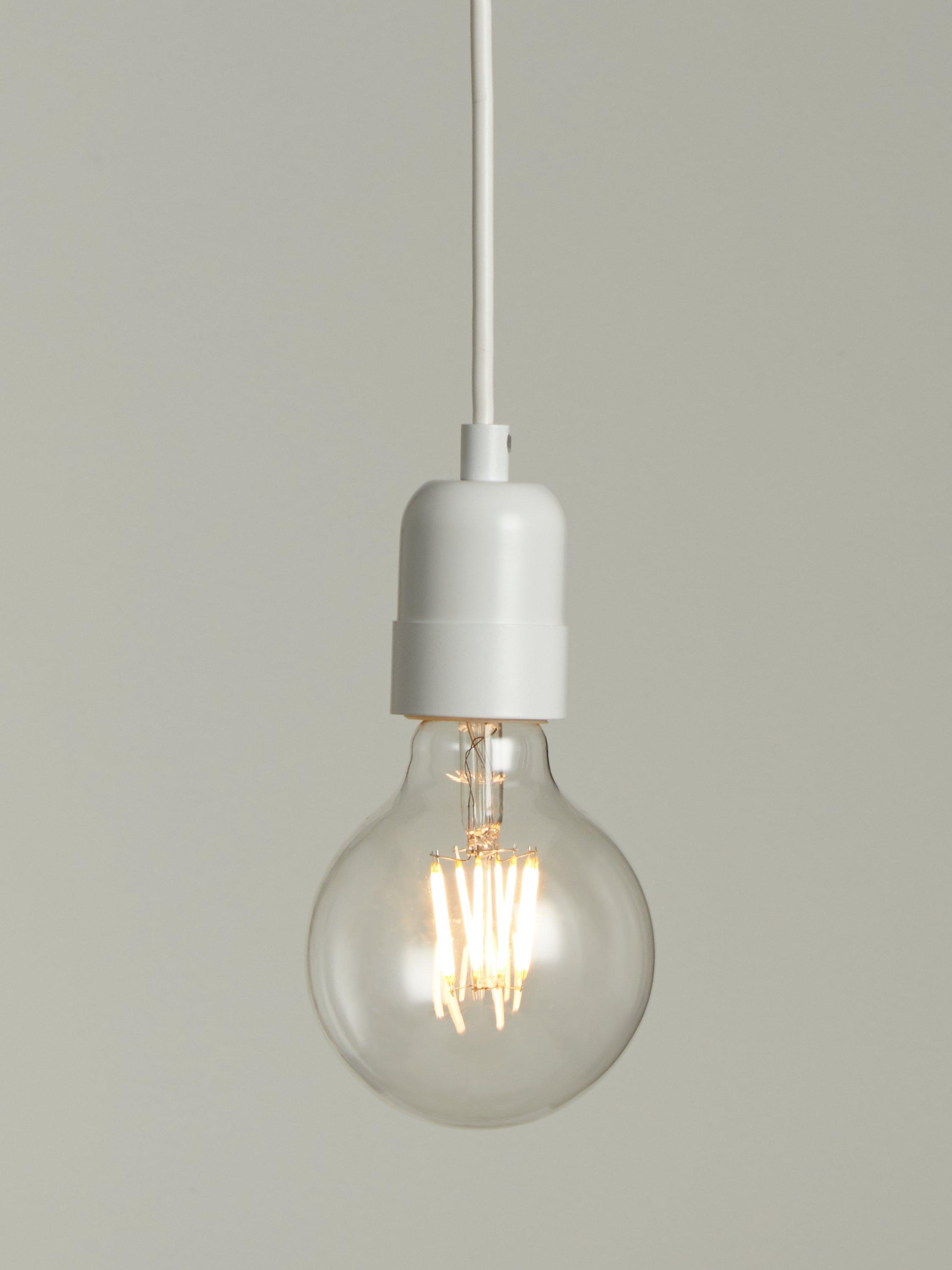John Lewis ceiling pendant cord white adjustable (British brand)