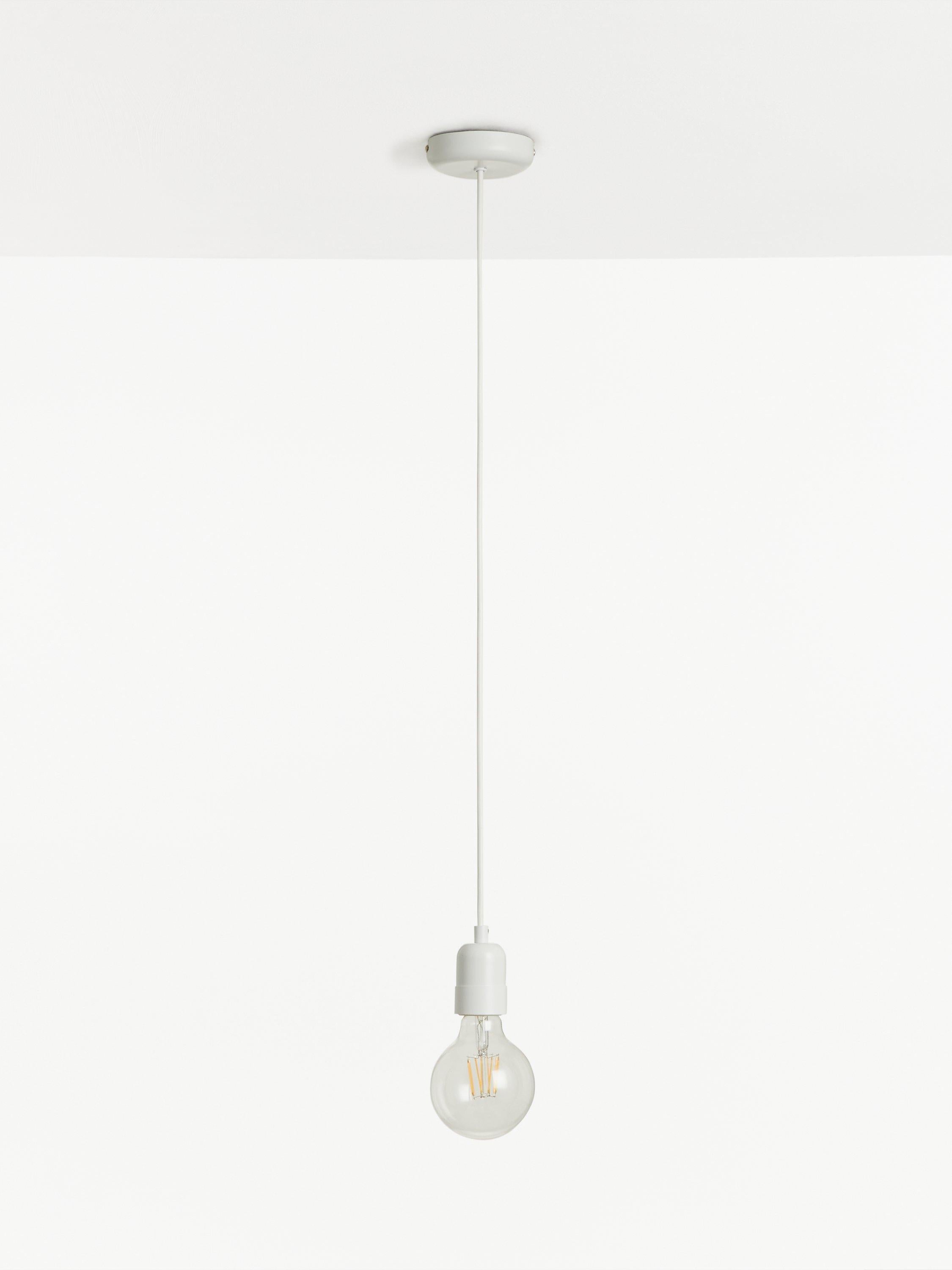 John Lewis ceiling pendant cord white adjustable (British brand)