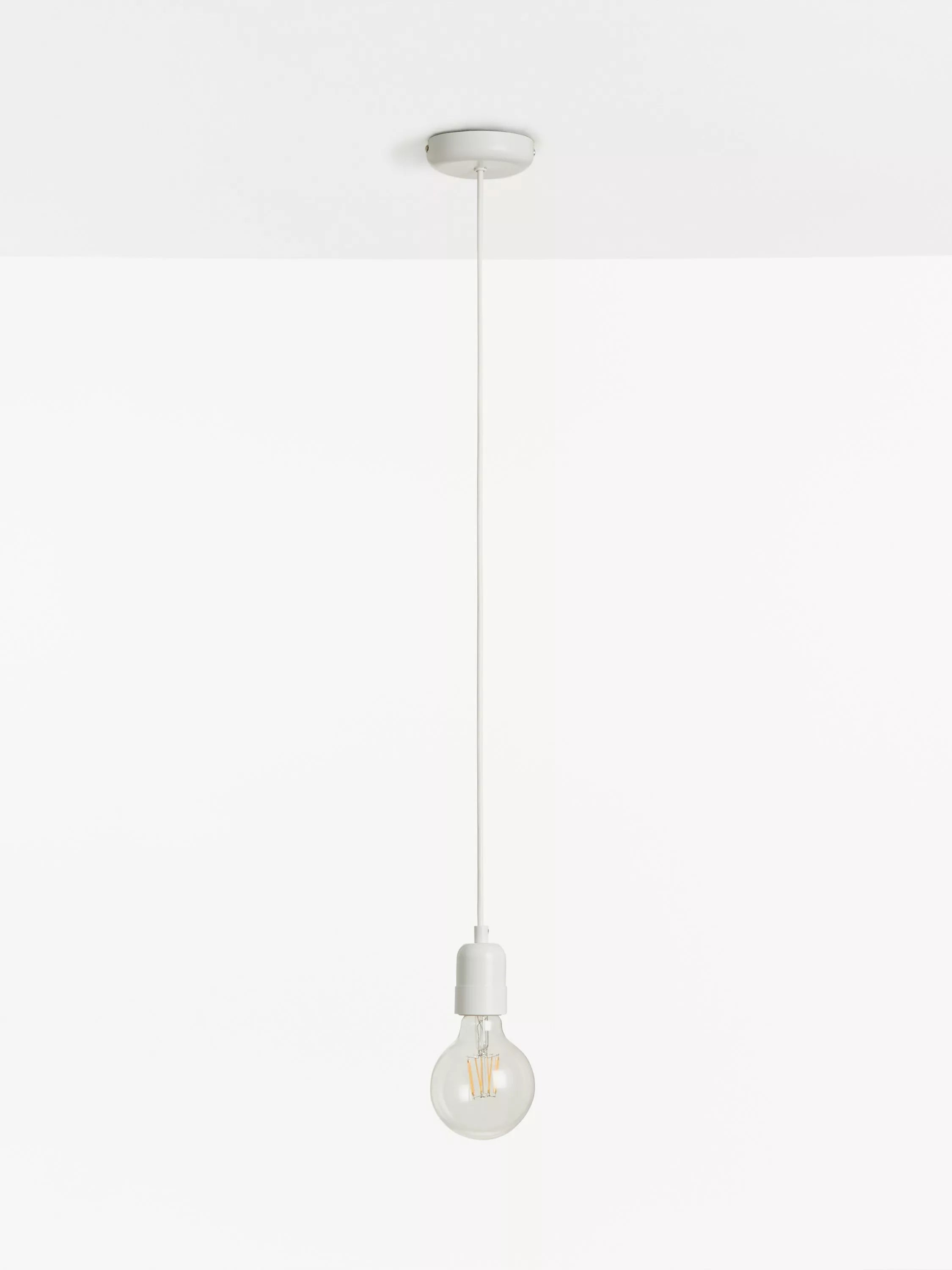 John Lewis ceiling pendant cord white adjustable (British brand)