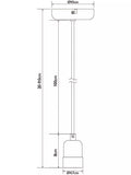 John Lewis ceiling pendant cord white adjustable (British brand)