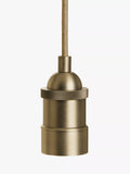 John Lewis Baldwin Pendant Ceiling Cord, Antique Brass