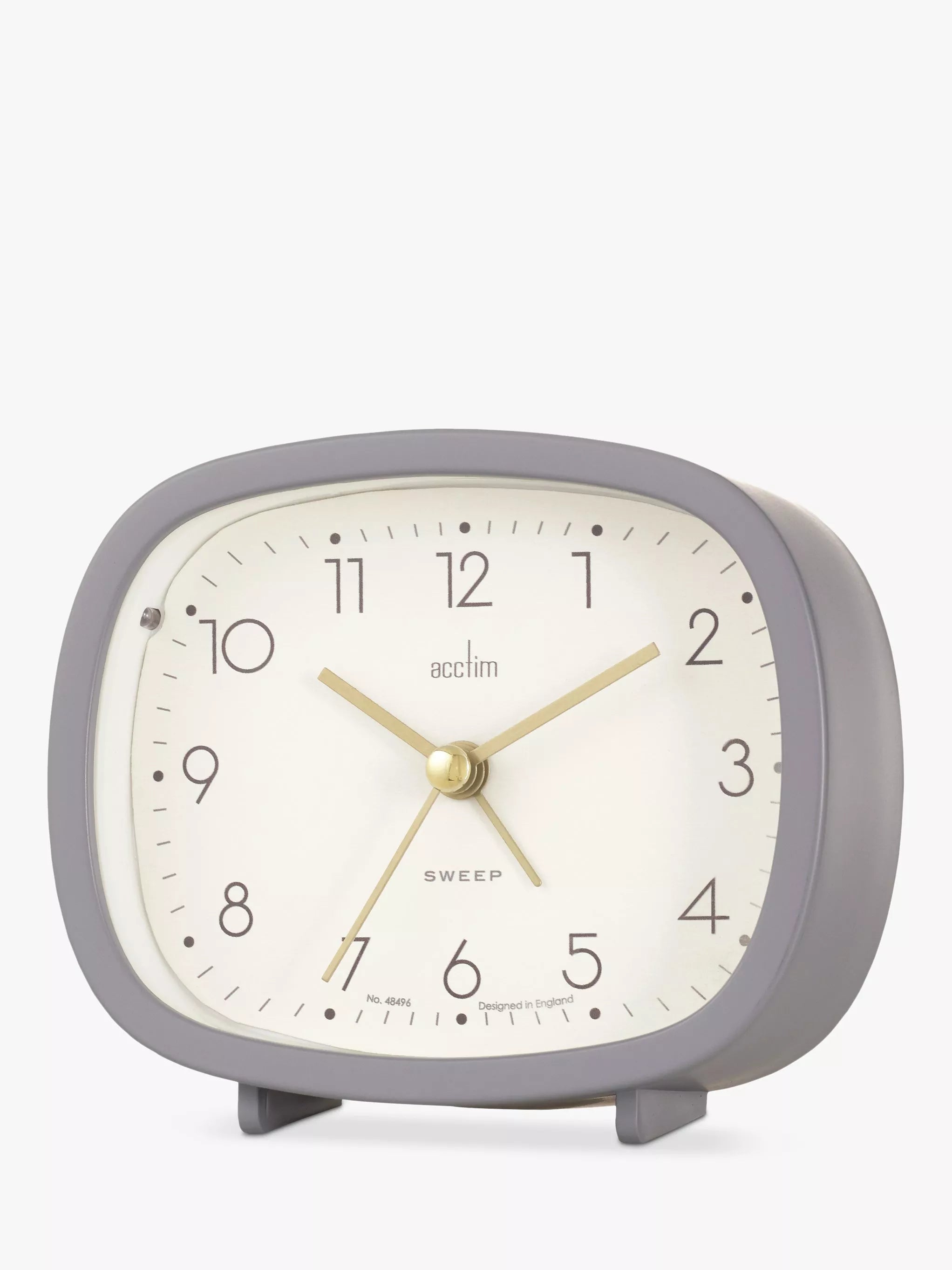 Acctim Ramsey curved analogue alarm clock, UK version