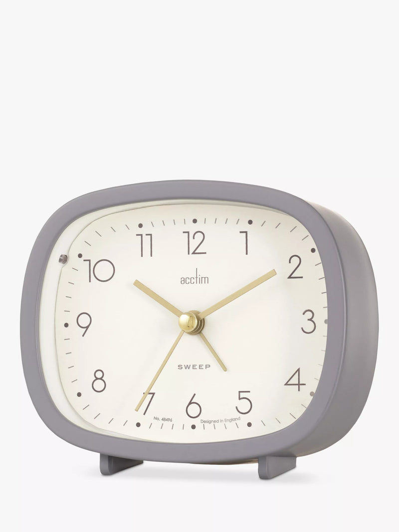 Acctim Ramsey curved analogue alarm clock, UK version