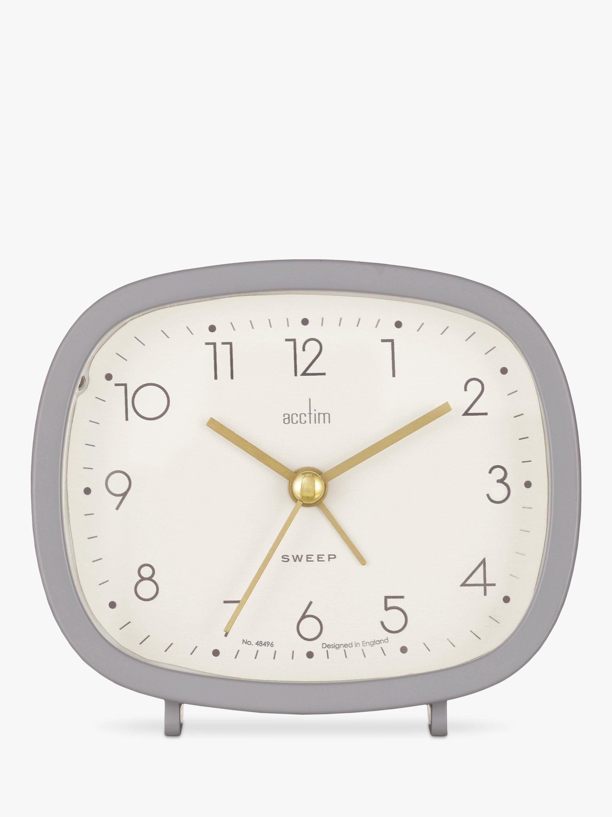 Acctim Ramsey curved analogue alarm clock, UK version