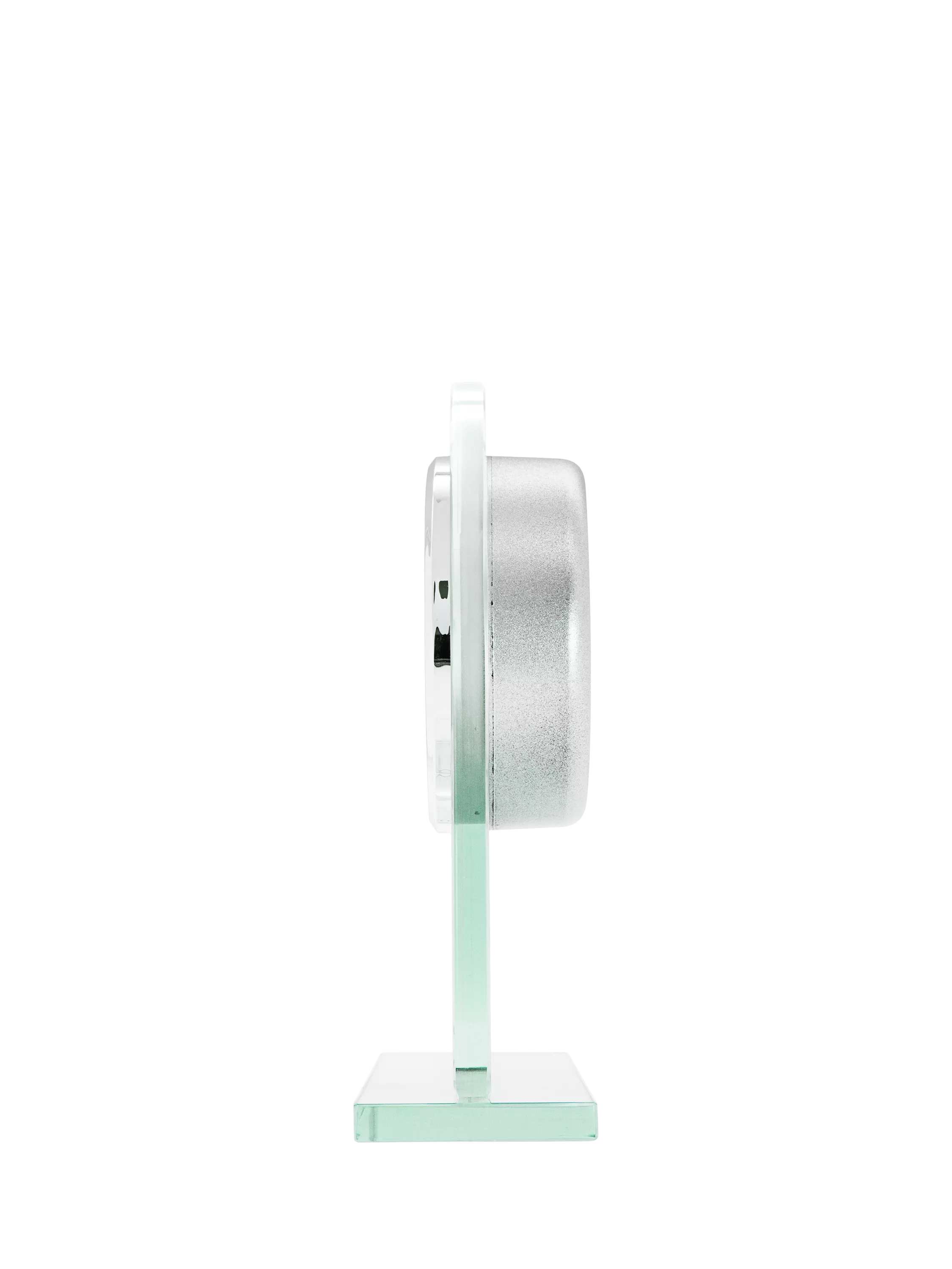 Acctim glass mantel clock H17cm - British product