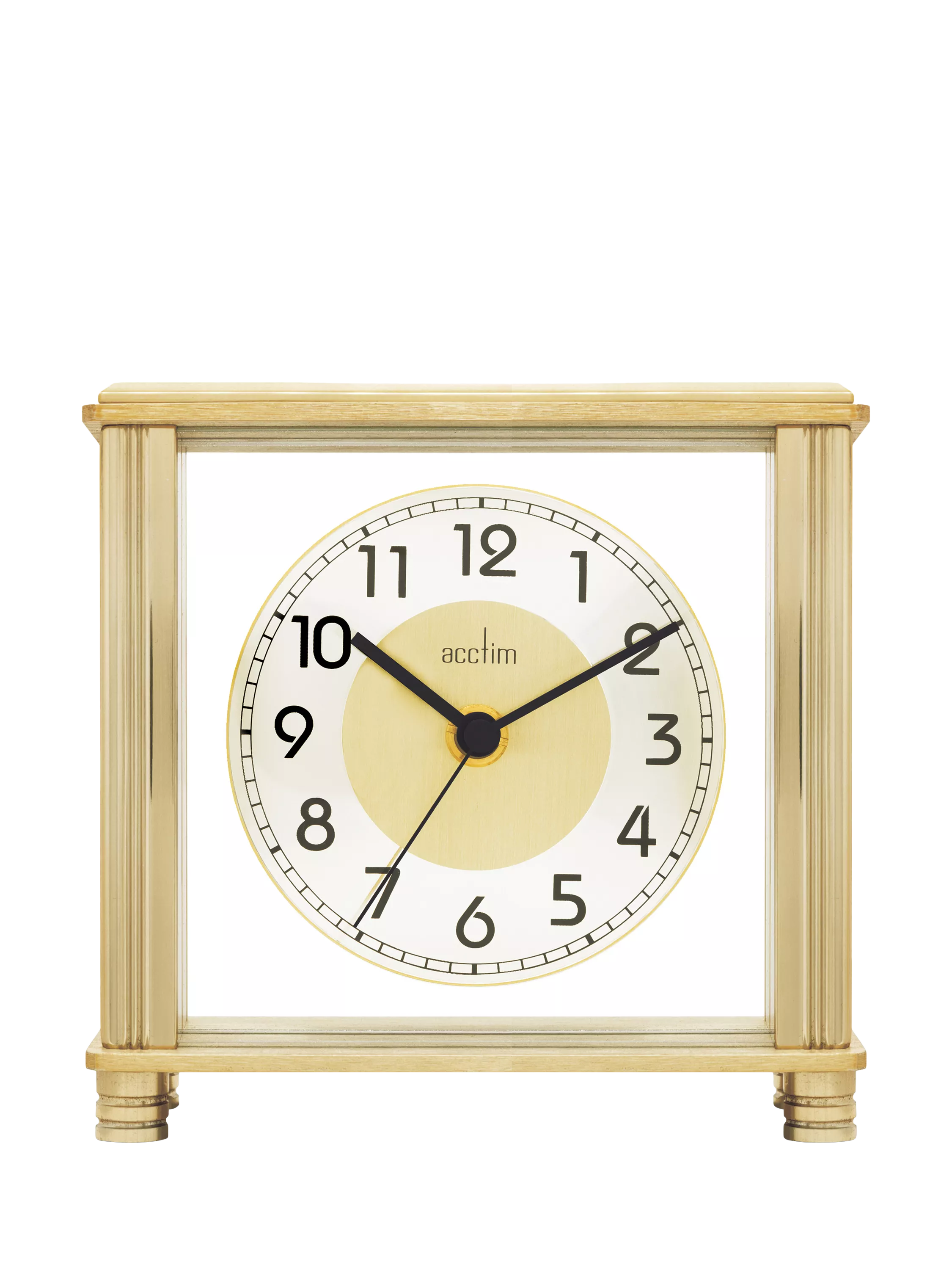 Acctim Hampden mantel clock brass dial, imported from the UK