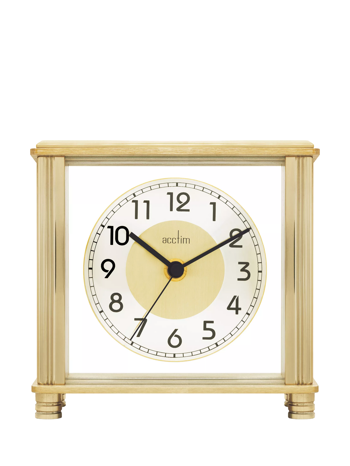 Acctim Hampden mantel clock brass dial, imported from the UK