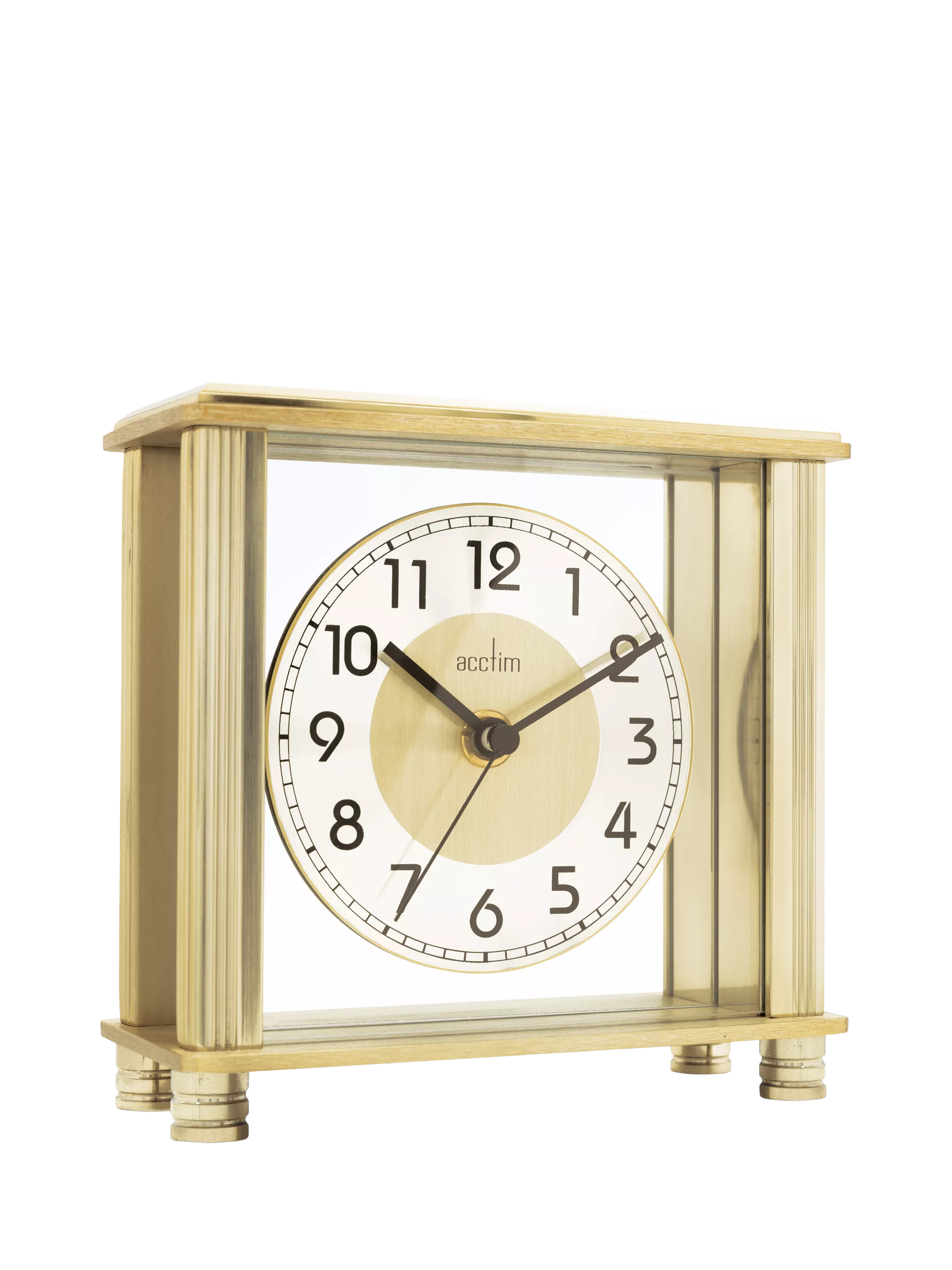 Acctim Hampden mantel clock brass dial, imported from the UK
