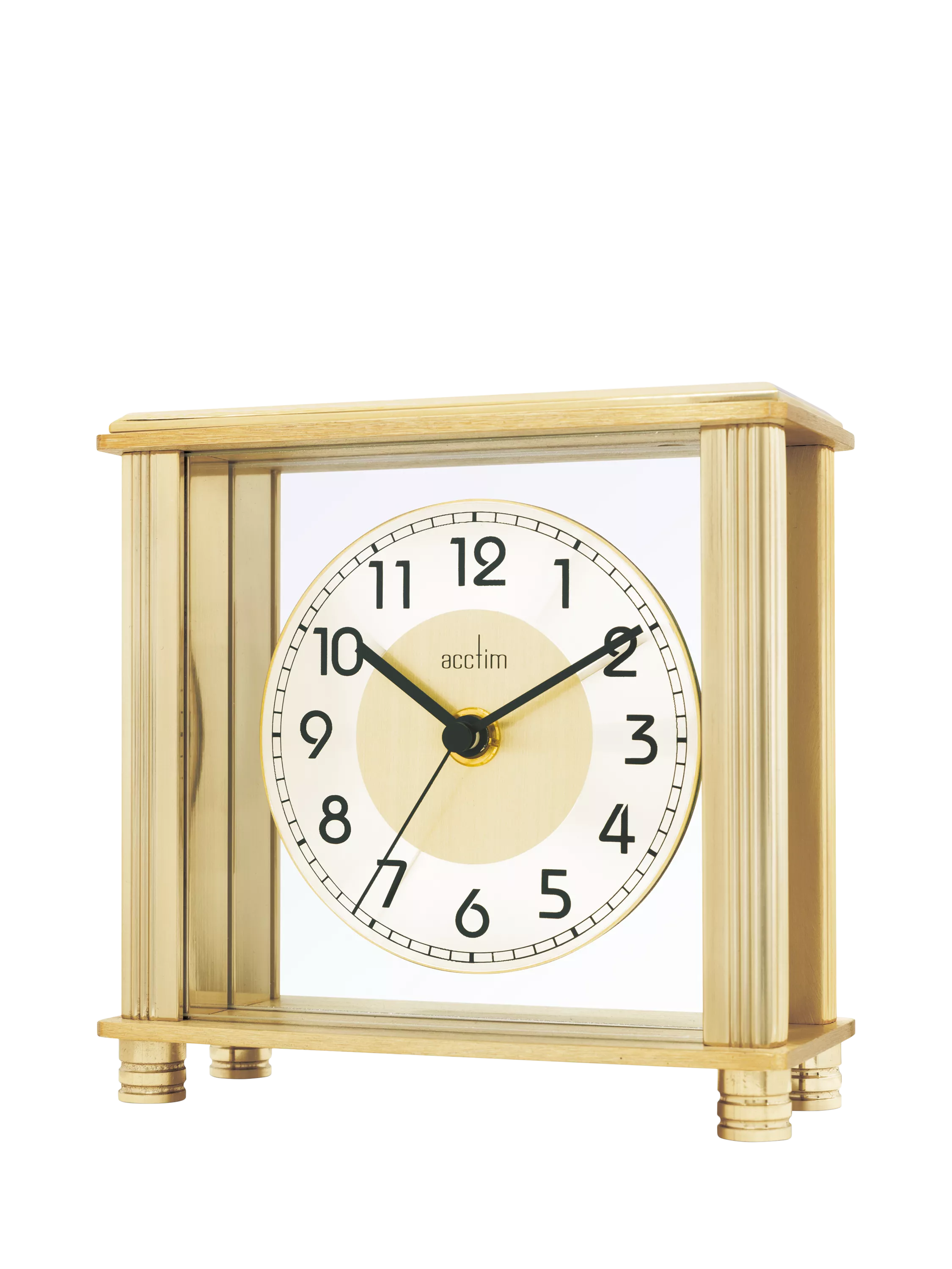 Acctim Hampden mantel clock brass dial, imported from the UK