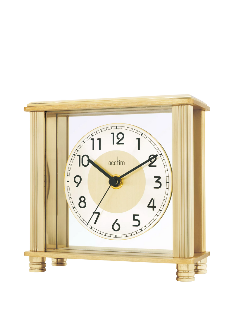 Acctim Hampden mantel clock brass dial, imported from the UK
