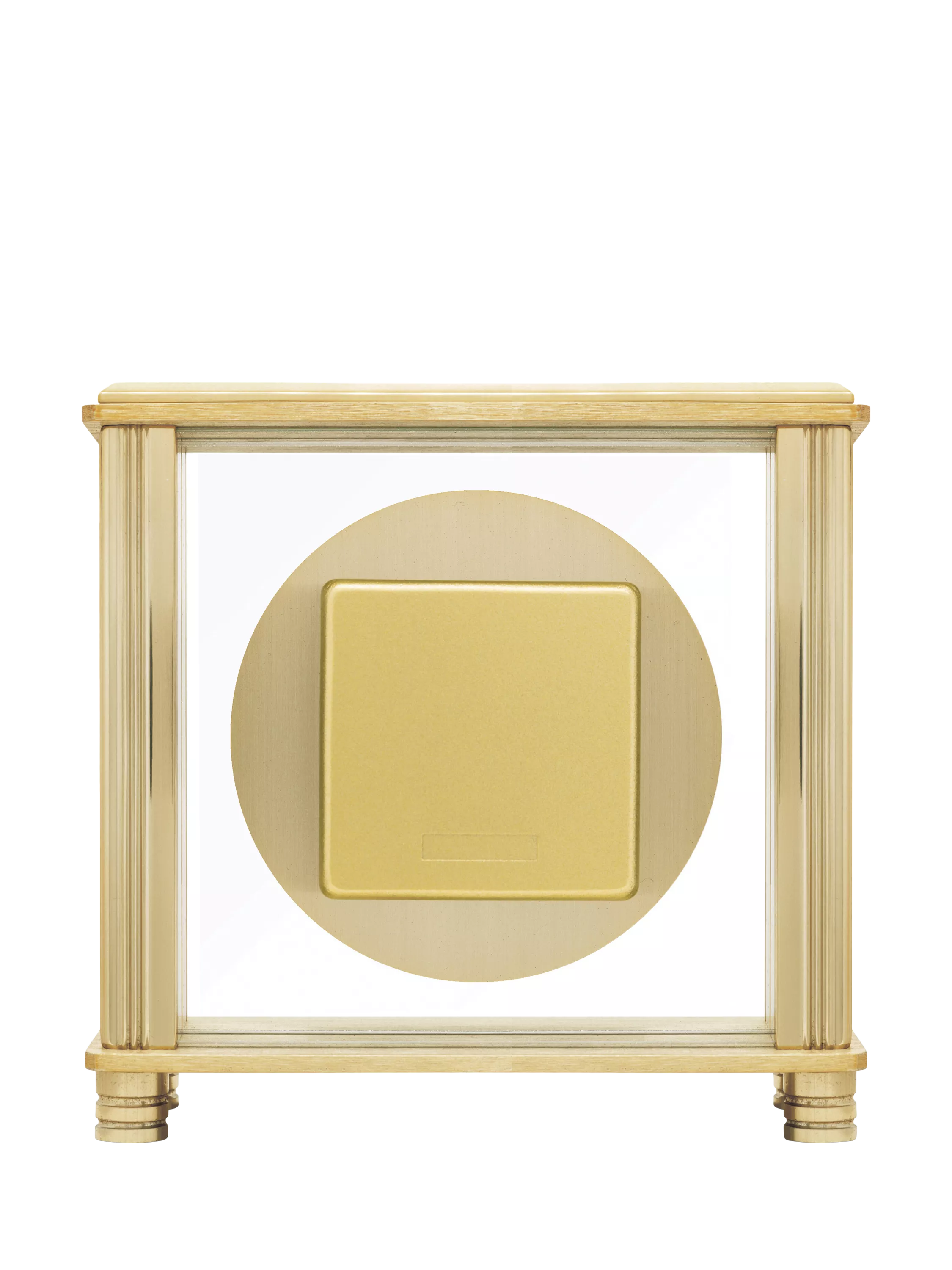 Acctim Hampden mantel clock brass dial, imported from the UK