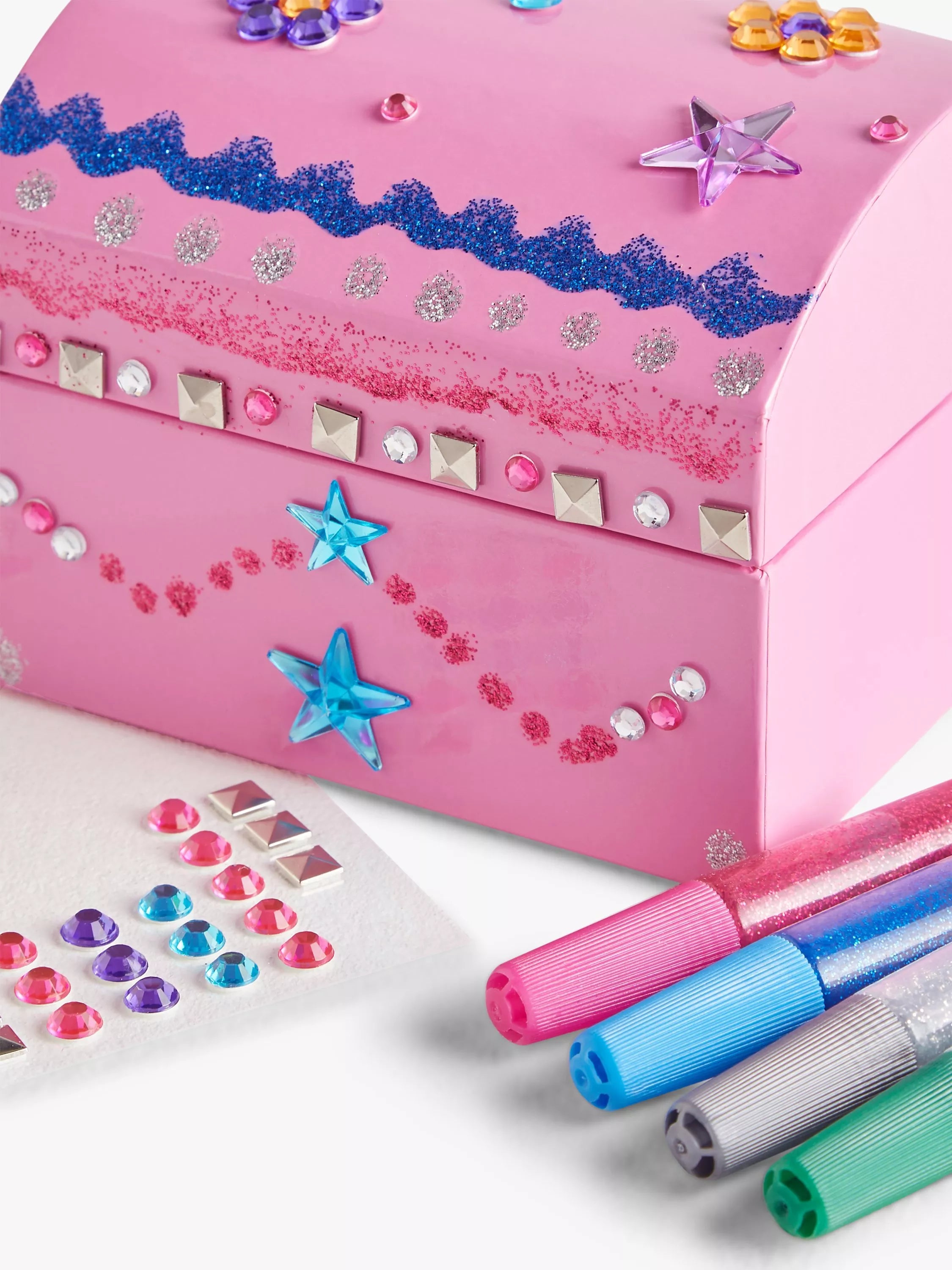 John Lewis Decorate Your Own Jewellery Box craft kit, UK version