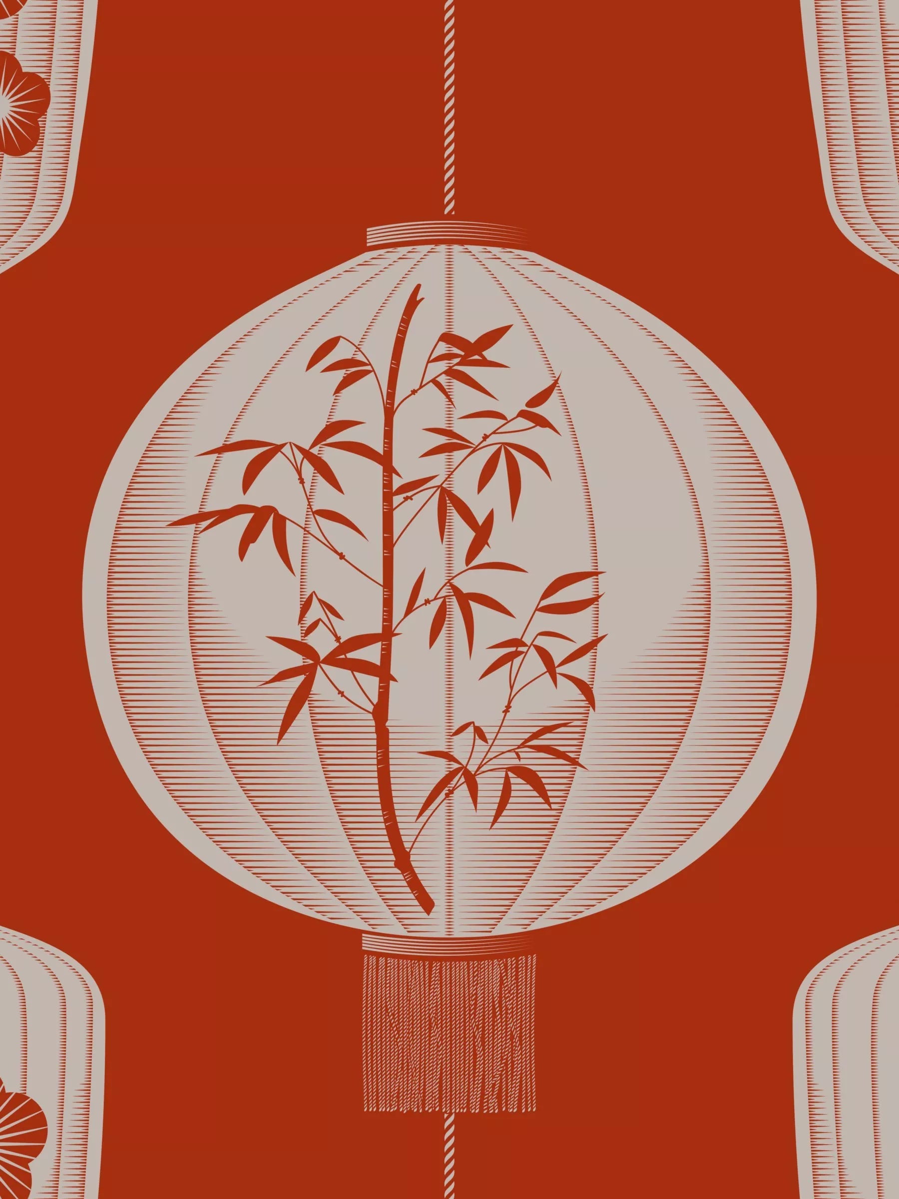 Mini Moderns Lucky Lantern Wallpaper, AZDPT045HO