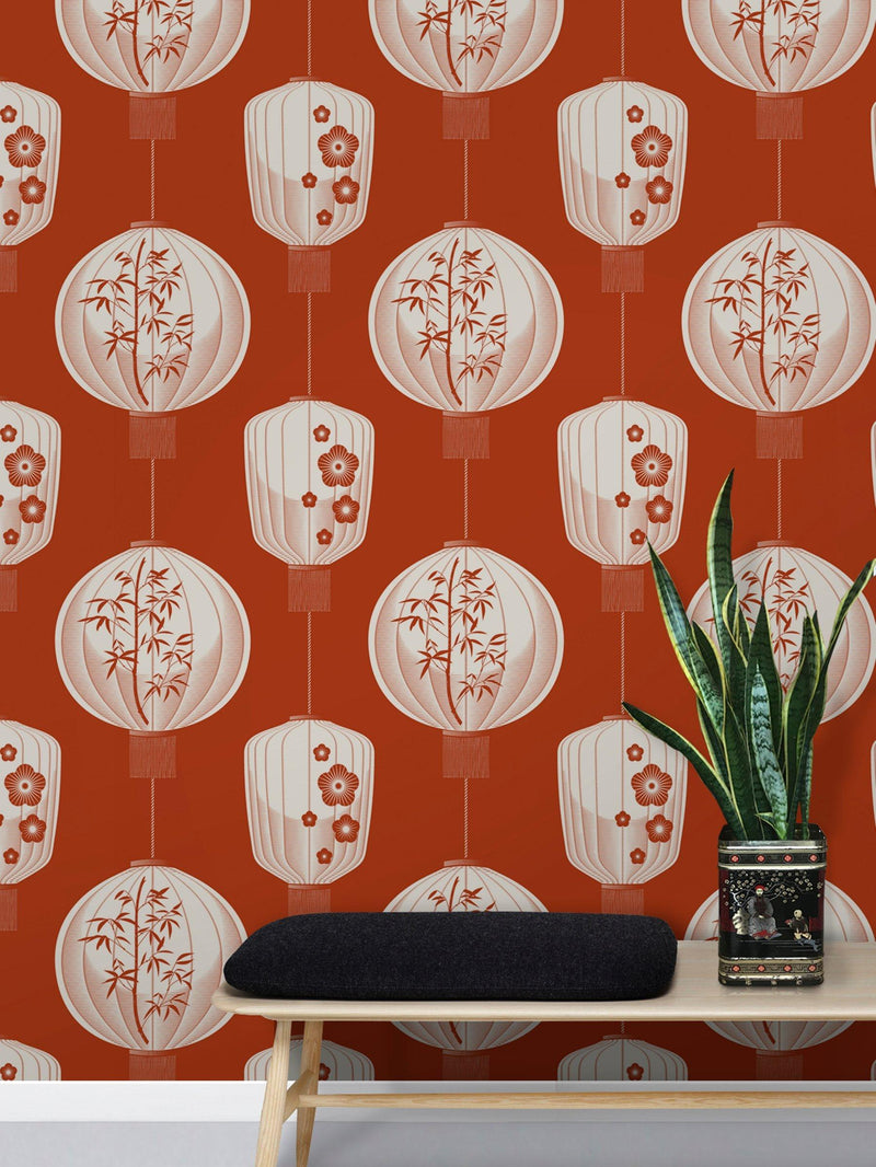 Mini Moderns Lucky Lantern wallpaper 10m x 52cm (British brand)