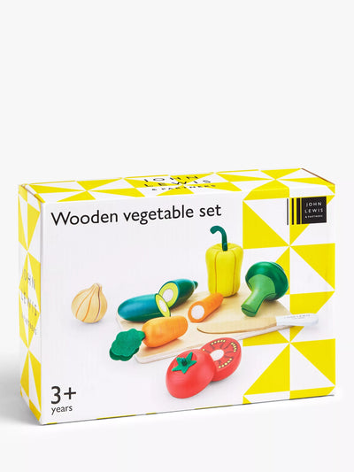 Jeu d'imitation John Lewis Set de Légumes en Bois