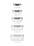 Joseph Joseph airtight storage containers set of 5 Sky, UK version
