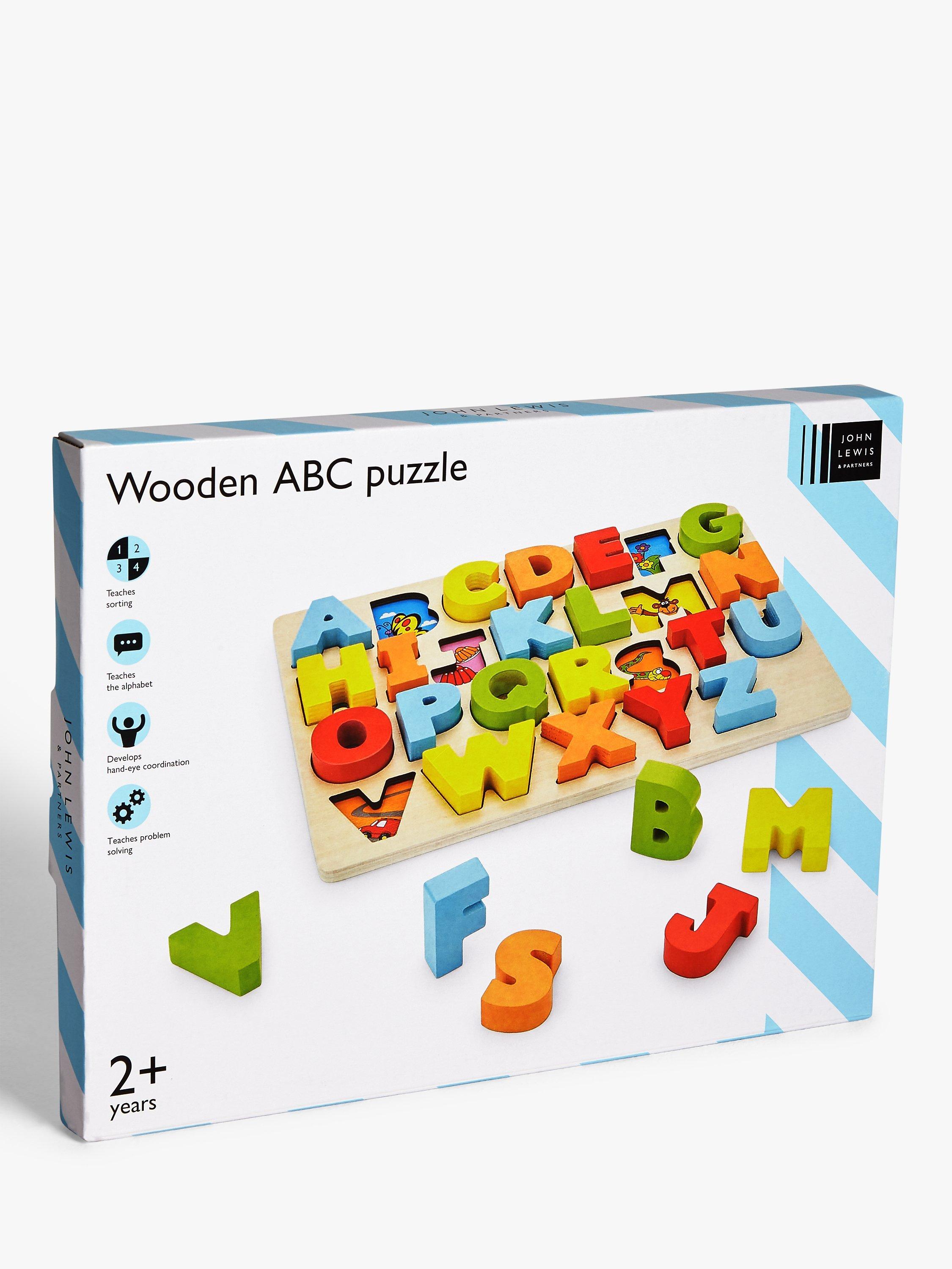John Lewis wooden ABC puzzle, imported from the UK